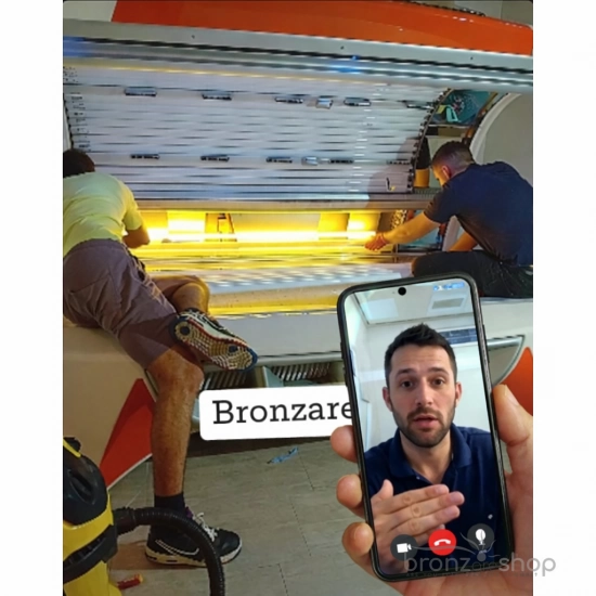 TAN-TUBE LIVE – Montaj ghidat prin videocall pentru aparate de bronzat