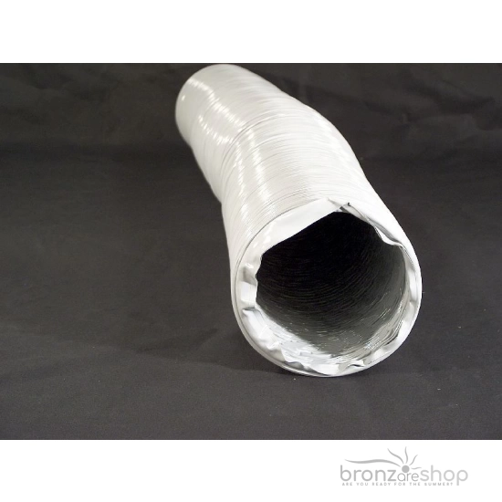 Tubulatură Flexibilă Premium PVC Alb / Aluminiu pentru Evacuare Aer 195mm