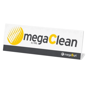 Ramă plexiglass megaClean, semn proaspăt dezinfectat pentru solar