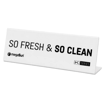 Rama alba plexiglass Proaspat Dezinfectat So Fresh & So Clean